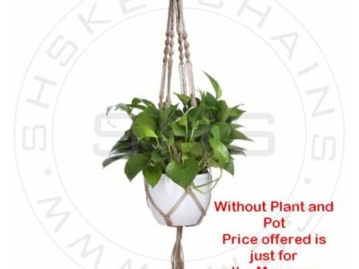 "Jute Macramé: Handmade for One Planter"