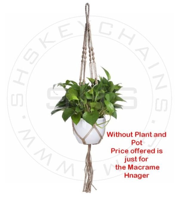 "Jute Macramé: Handmade for One Planter"