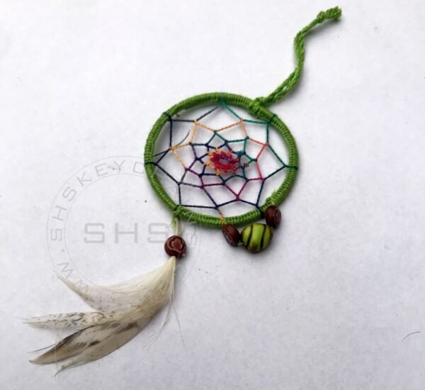 Handmade Miniature Dream Catchers- 5 cm Ring - Image 4