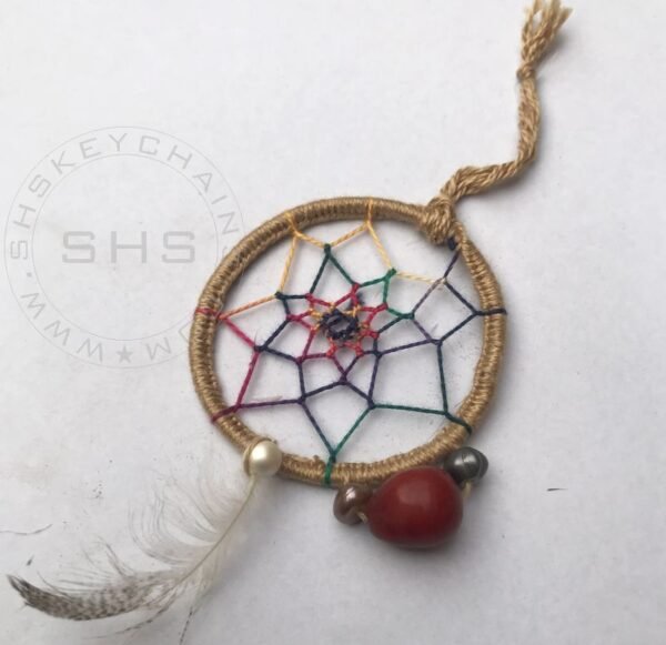 Handmade Miniature Dream Catchers- 5 cm Ring - Image 7