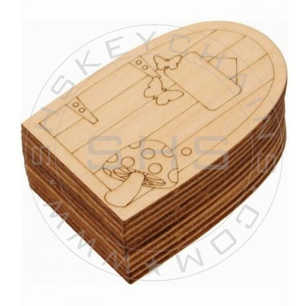 Pack of Ten Laser Cut Miniature Fairy Doors - Image 2