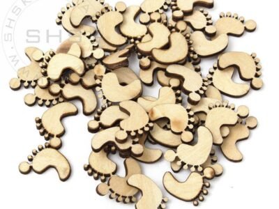 Laser Cut Baby Feet-1.5 inch- Pack of 50