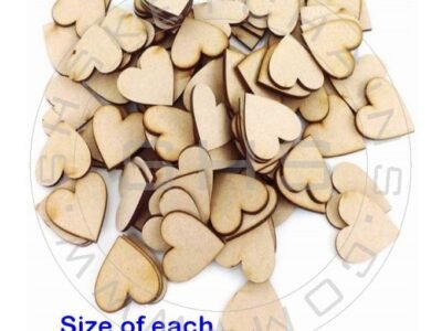 Laser Cut Hearts -1 inch- Pack of 50