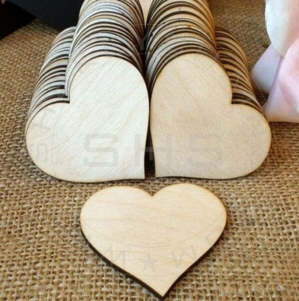 Laser Cut Hearts-2 inch- Pack of 24 - Image 2