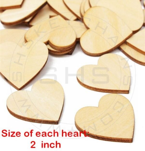 Laser Cut Hearts-2 inch- Pack of 24