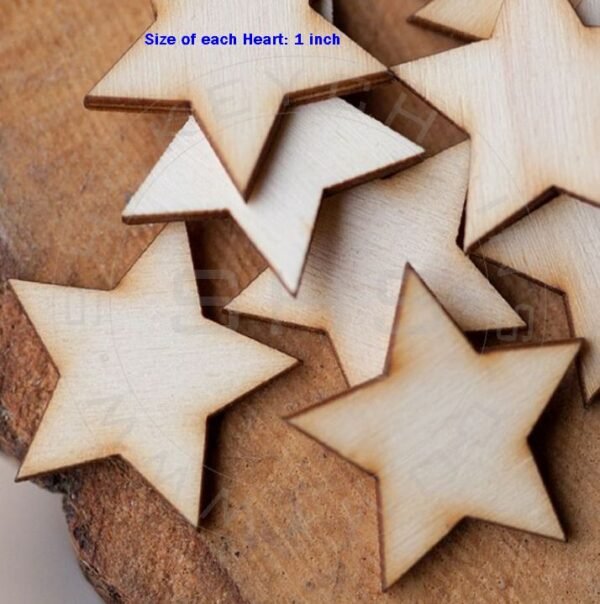 Laser Cut Stars-1 inch- Pack of 50