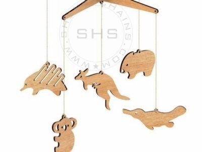 Laser Cut Wooden Australian Theme Chimes for Kids