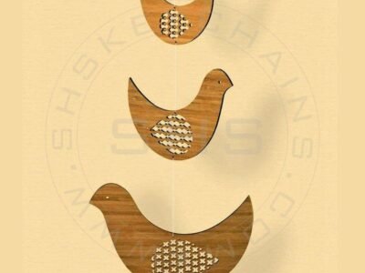 Laser Cut Wooden Doves Chimes for Kids